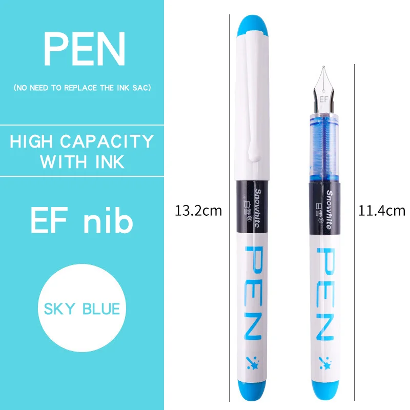 Vibrant Ink Fountain Pen Set - 8 Color Collection for Office & School - Stylish & Elegant Writing Essentials