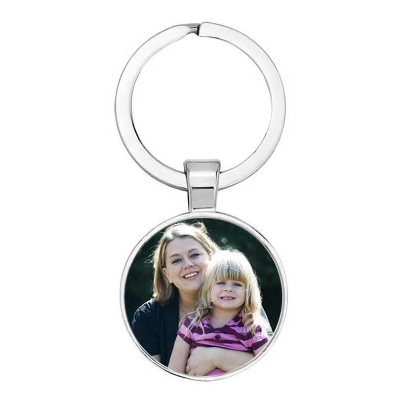 DIY Personalized Pendant Baby Custom Keychain Photo Mom, Dad, Grandpa, Grandma, Parents Love Gifts for Family