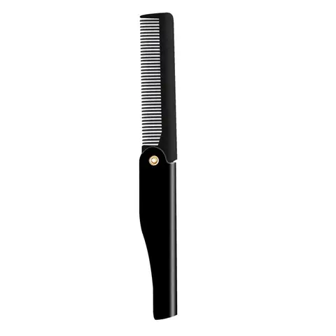 Professional Hair Comb Brush Handmade Folding Clip Foldable Portable Travel Hair Moustache Beard Comb Hairdressing Tools