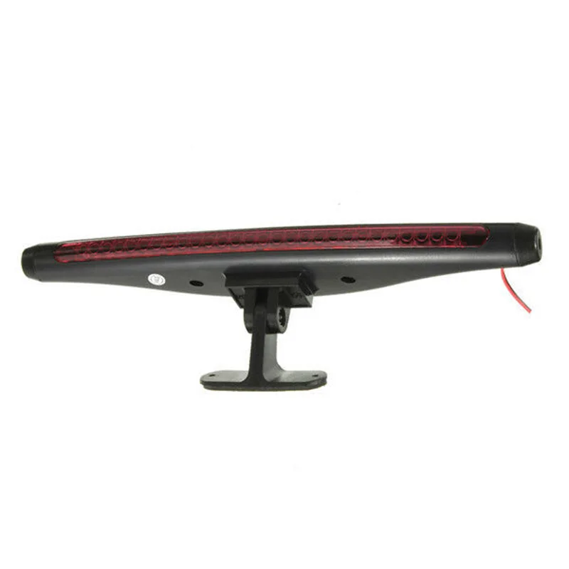 

Auto Car Brake Light 3RD Rear Tail High Mount Stop Lamp Car SUV Heat-Resistant Black Plastic LED Light 2W DC 12V 28-LEDs