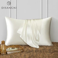 DISANGNI 22 Momme 100% Natural Mulberry Silk Pillowcase for Hair and Skin - Double-Sided Pure Silk, Invisible Zipper Design, 1PC 1