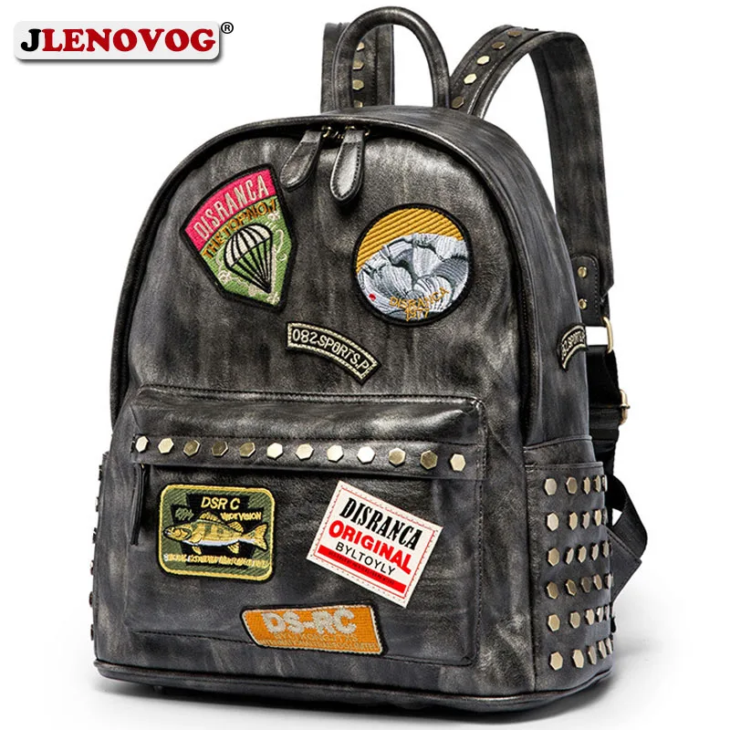 mens studded backpack