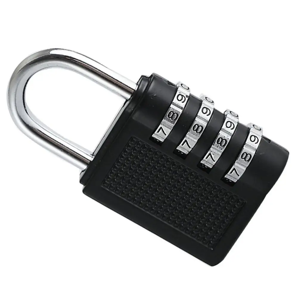 Combination Lock Home Security Padlock Weather Proof Padlock With 4-Digit Smooth Dial For School, Gym, Outdoor Shed Locker