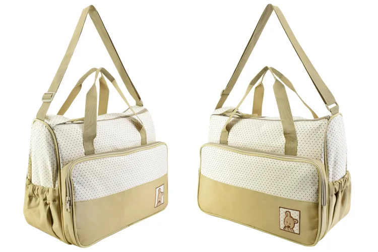 3 pcs/set diaper bag for mom baby Care mama bag Maternity Mummy nappy Bags large capacity Multifunction Cute Bear Dot images