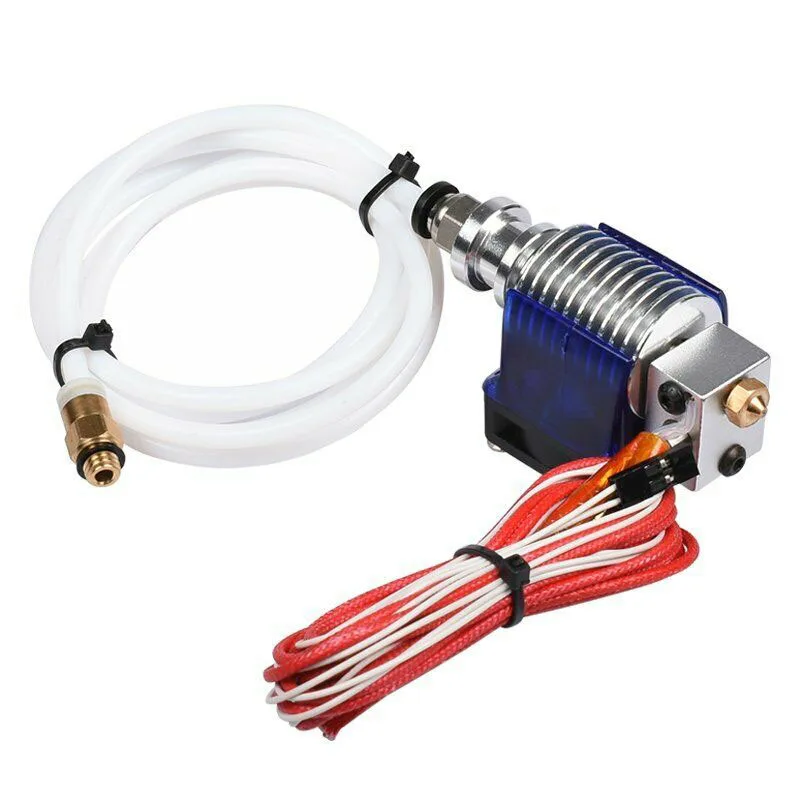 

12V 40W 3D Printer E3D V6 J-head Hotend with Cooling Fan 100cm PTFE Hose Kit for 1.75mm Filament Bowden Extruder 0.4mm Nozzle