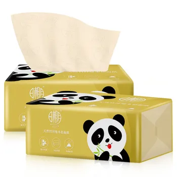 

6pcs Bamboo Pulp Print Paper Towels Table Kitchen Paper Tissue Paper Towel Multi-Fold Interesting Toilet Paper 3 layers Napkin