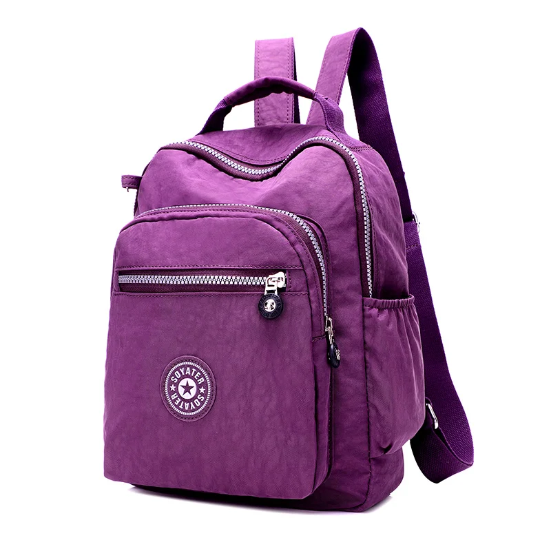 Школьный рюкзак для девочек-подростков Mochila Feminina, женские рюкзаки, нейлоновый водонепроницаемый повседневный рюкзак для ноутбука, женский рюкзак