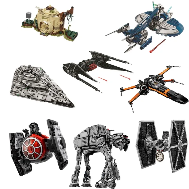 

Spaceship Model Starwars Building Brick Toy for Kids Warship Microfighters Building Block Compatible Legoings Toys For Children