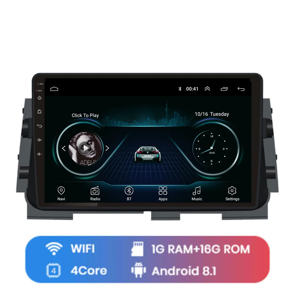 4G LTE Android 8,1 для NISSAN MICRA пинает Мультимедиа стерео автомобильный dvd-плеер навигация gps радио - Цвет: WIFI (1G 16G)