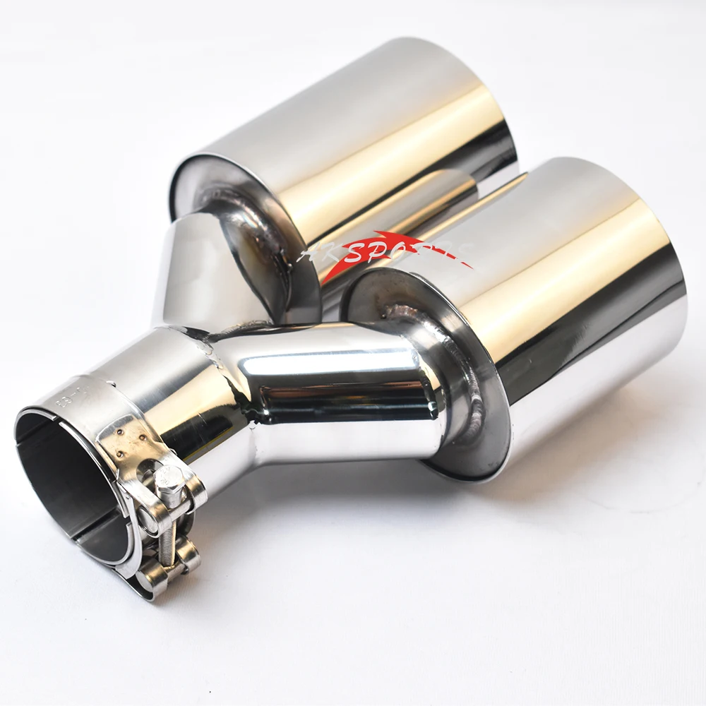 Simgle Layer Dual Exhaut Pipe exhaust muffler tip exhaust pipe muffler exhaust trim pipe