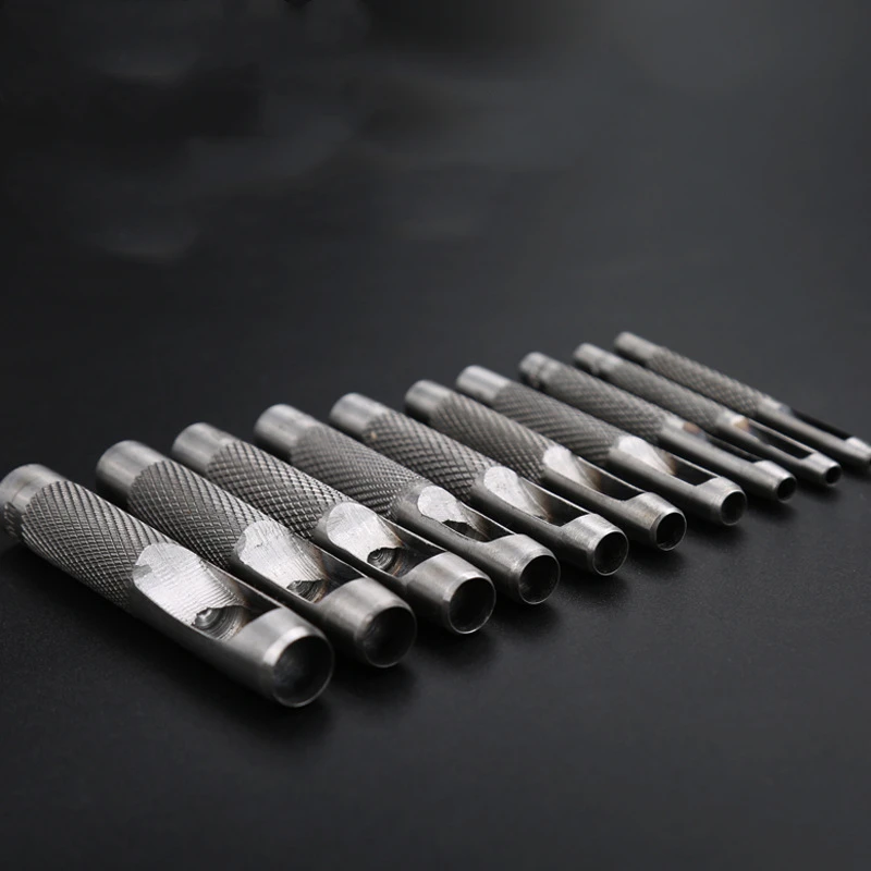 1.0mm-25mm 28 Sizes Pick Leather Tools Leather Punch for Leathercraft Hole Craft Set fabric Hollow Puncher Belt Punch ► Photo 2/6