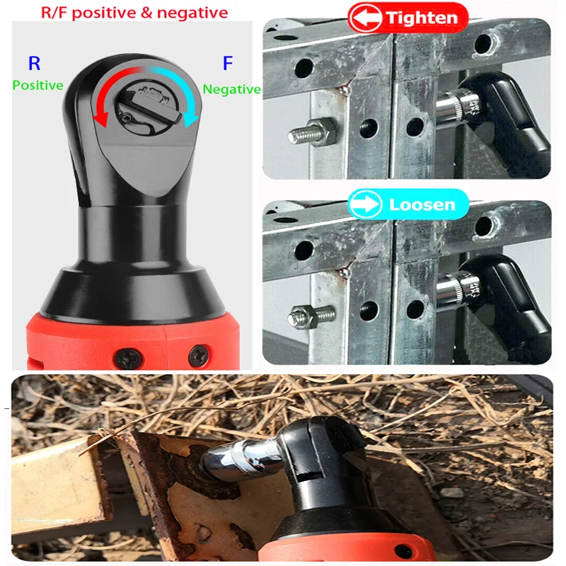 18 V/12 V электрический набор гаечных ключей 3/8 беспроводной ключ с храповым механизмом Перезаряжаемые строительные леса 60NM крутящий момент