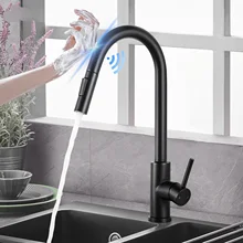 

Kitchen Faucets Smart Sensor Pull-Out Hot and Cold Water Switch Mixer Tap Smart Touch Spray Tap Kitchen Convenient Sink Faucets