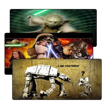 

Star War Movie Large White Lockedge Gaming Mouse Pad For Laptop Computer Keyboard Pad Desk Cup Pad For Dota 2 CSGO LOL