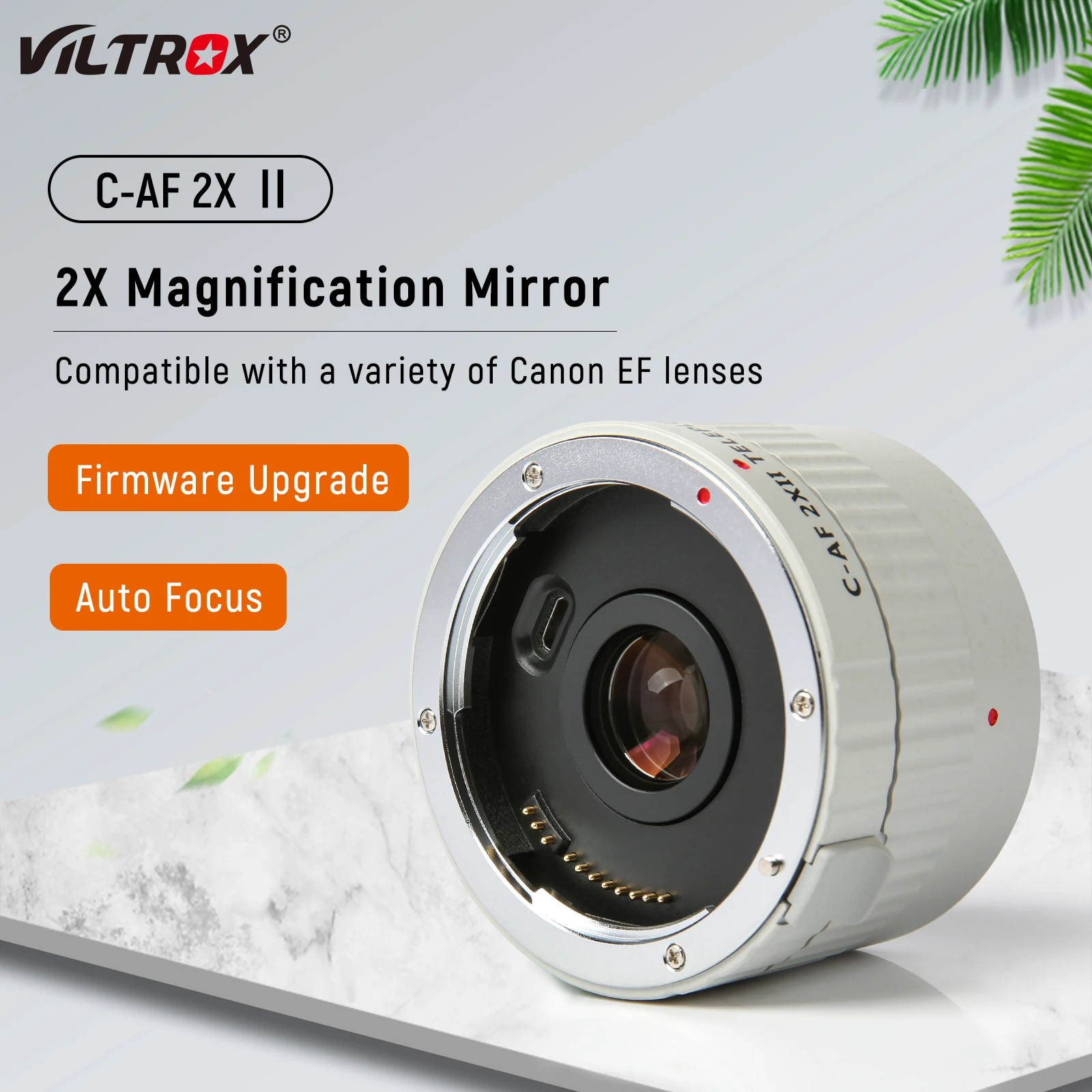 Viltrox C-AF 2xii-テレコンバーターエクステンション,オートフォーカスレンズ,2.0x,canon eos ef 7dii  5div用望遠コンバーター