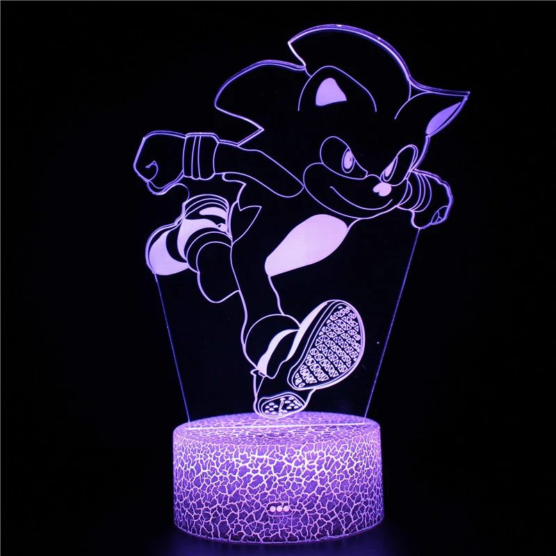 night lights 3d acrylic led sonic sega