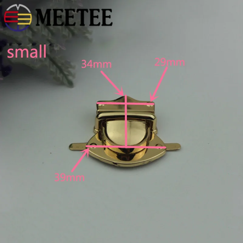 Meetee 2 шт. 29X39 мм/57X40 мм металлический замок застежка сумки заглушка замок защелки пряжки DIY Сумочка Кошелек деко Замена Аппаратные аксессуары