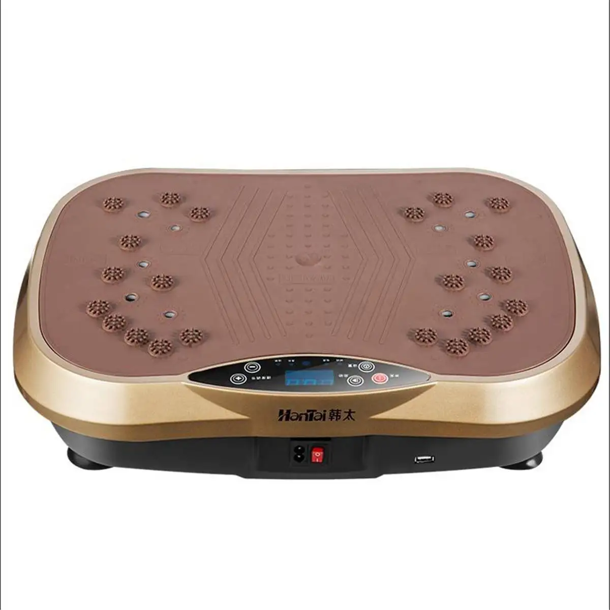 Local gold 150 кг/220 Вт тренажер для фитнеса, Вибрационный тренажер, платформа для коррекции фигуры, тренажер для похудения, тряска, тренировка - Цвет: Local gold