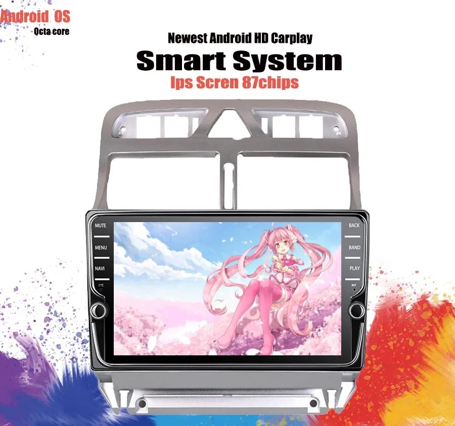 PROD 1005002541579139 4G ram 64G rom Android 10 8core Tape Recorder PC
Tablet For PEUGEOT 307 307sw 2002 - 2013 Car Radio Multimedia Video
Player