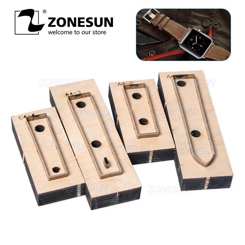 ZONESUN Apple 23-20 Watch Strap Custom Leather Cutting Die Punching Tool Watchband Mold Steel Rule | Дом и сад