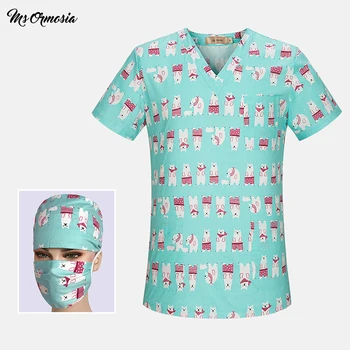 

Hospital Clothing Surgical gown medical uniforms Medical Clothes Cotton Scrub Tops Nursing Uniforms Medical surgical cap