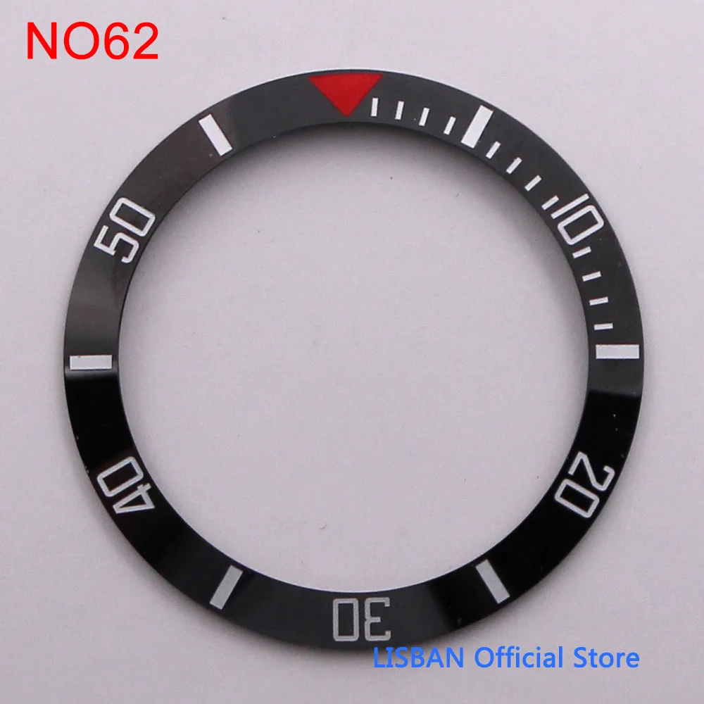 Premium Ceramic Bezel Insert for Watch Cases - 38mm Outer Diameter
