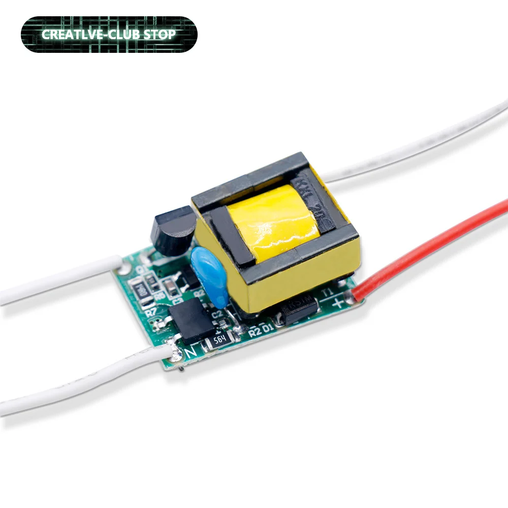 LED SCR Dimmer Driver 1-3w 4-5w 6-7w 8-10w 7-15w 15-24w Silicon control Power Supply Constant Current Voltage Control Lighti | Лампы и