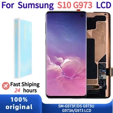 

100%Original Super AMOLED display touch screen For Samsung Galaxy S10 G973F Display Touch Screen Digitizer Assembly With defect.