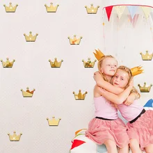 Kun Still креативный Североевропейский стиль Корона Акриловые настенные наклейки для детей Детская комната декоративные Мультяшные самоклеющиеся