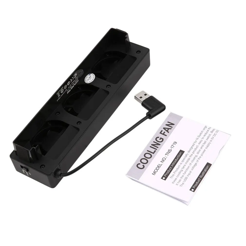 

Cooling Fan for Nintendo Switch NS Original Stand Game Console Dock Base Station Cooler with 3-Fan USB Cooling Fan