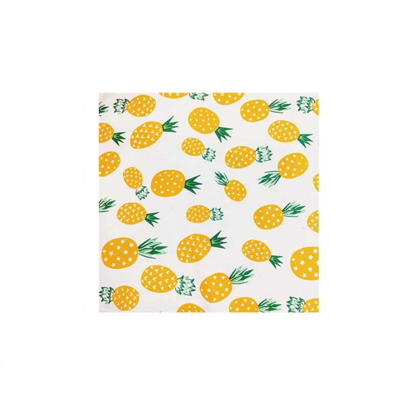 B1 3PCS Organic Cotton Beeswax Fresh Cloth Set Reusable Household Beeswax Fresh Lid Cover Stretch Lid Jungle Party Beeswax Wrap - Цвет: B1