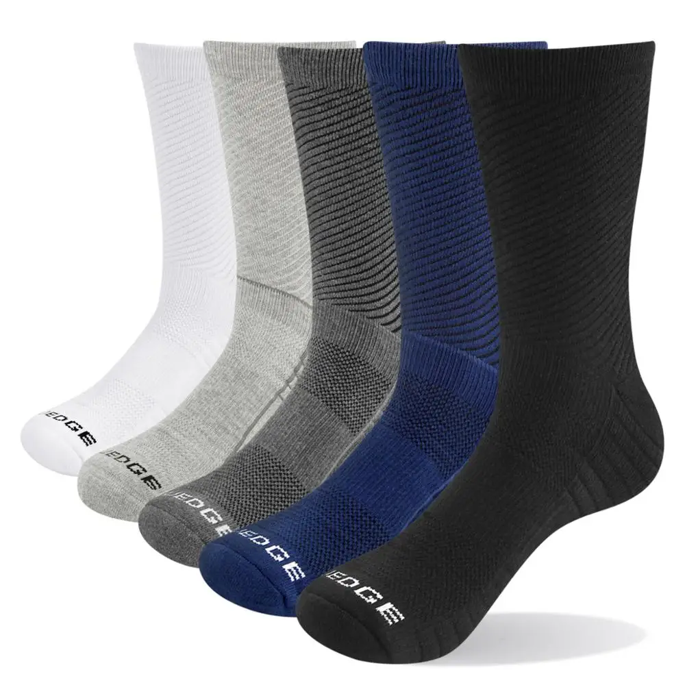 

YUEDGE 5 pairs / batch men's cotton socks business men's deodorant outdoor camping warm socks breathable men's solid EU 38-47