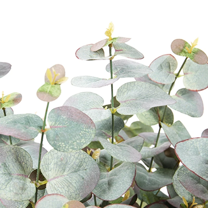 Best 8Xartificial Eucalyptus Garland Long Silver Dollar Leaf Foliage Plants Greenery Garden Wedding Decor