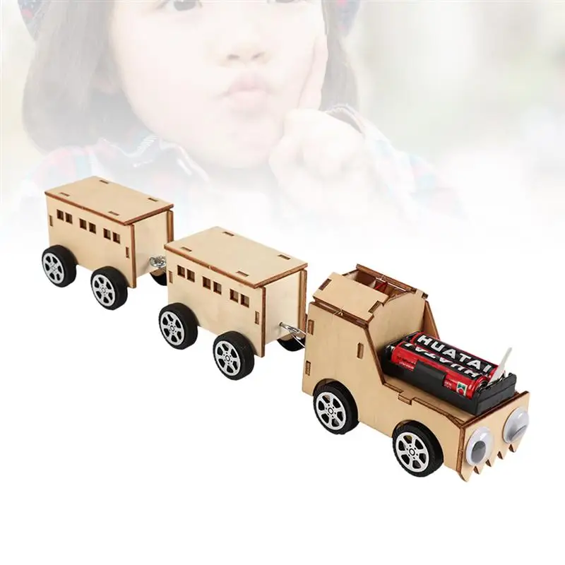 Сборная игрушка DIY Модель RC Поезда Премиум креативный простой образовательный Забавный ручной работы 3D головоломка игрушка поезд для детей