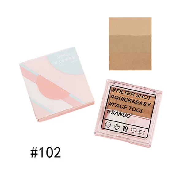 JG0360A2 New Highlighter Palette Waterproof Long Lasting Brighten Skin Color Contour Powder - Цвет: JG0360A2