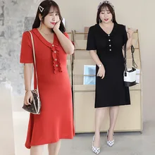 [Xuan chen] летняя новинка, большие размеры, очень большое женское платье, платье из Джерси для больших девочек, M050