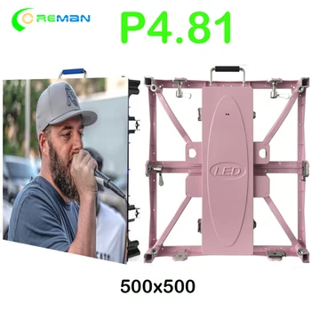 

P3.91 P4.81 P4 rental led screen cabinet 500mm *500mm pixel 1/4 scan full color p4 P3 P2.5 P1.9 led module rgb led panel