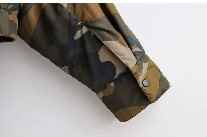 Mj87 Печатный свободный крой Повседневный короткий хлопок пальто на молнии топы хлопок пальто
