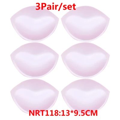 3pair Color 3 3 пар/компл. Бикини бюстгальтера грудь с эффектом пуш ап вставной поролон тормозные колодки для купальник обивка съемный муляж женской груди бюстгальтер колодки аксессуары для нижнего белья - Цвет: 3pair Color 3