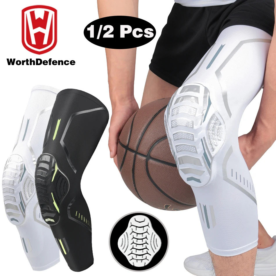 1PC Basketball Knee Pads Honeycomb Elastic Kneepad Compression Sleeve Foam  Brace Patella Protector Volleyball Support - AliExpress