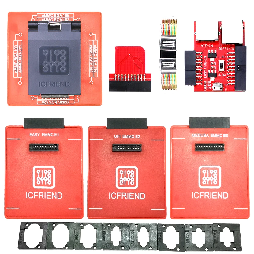 Высокоскоростной программатор MOORC INFRIEND E MATE X 13 в 1 Mate BGA eMMC с Z3x легкий Jtag Plus box UFI Medusa