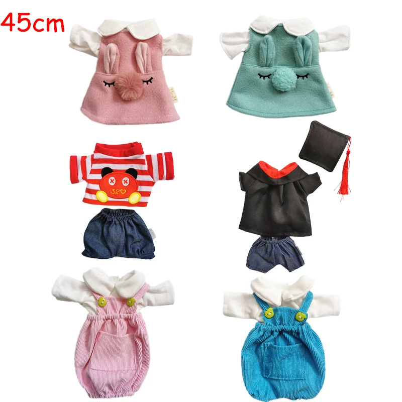 Prendas de ropa muñeca de 45cm para niñas, de conejo juguetes de peluche/gato/oso, vestido de graduación, accesorios para muñecas BJD 1/4| Muñecas| - AliExpress