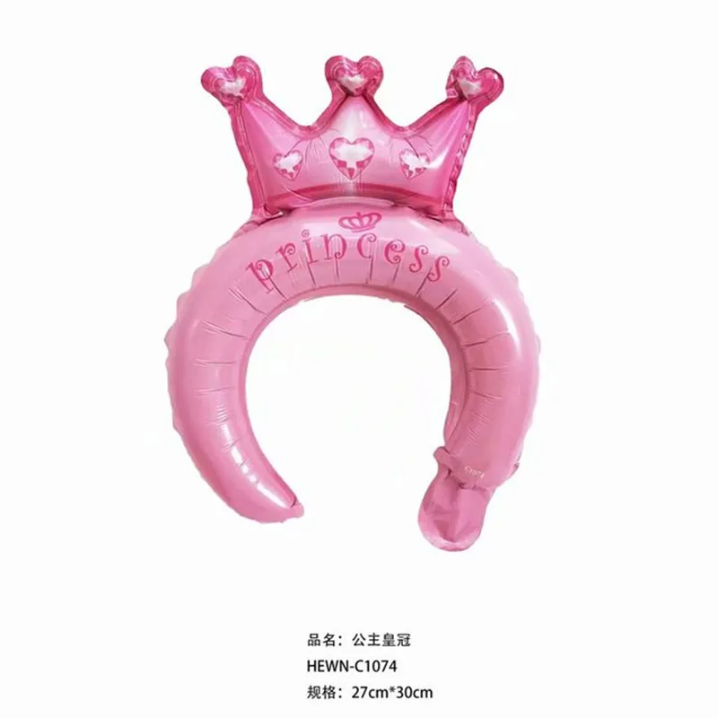 Обруч для волос в виде шара алюминиевая пленка 10 таблеток украшение детского дня