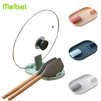 

Kitchen Spoon Holders Shelf Spatula/ Spoon Rest for Pot Lid Holder Tableware Storage Rack Kitchen Organizer Non-slip Spoons Pad