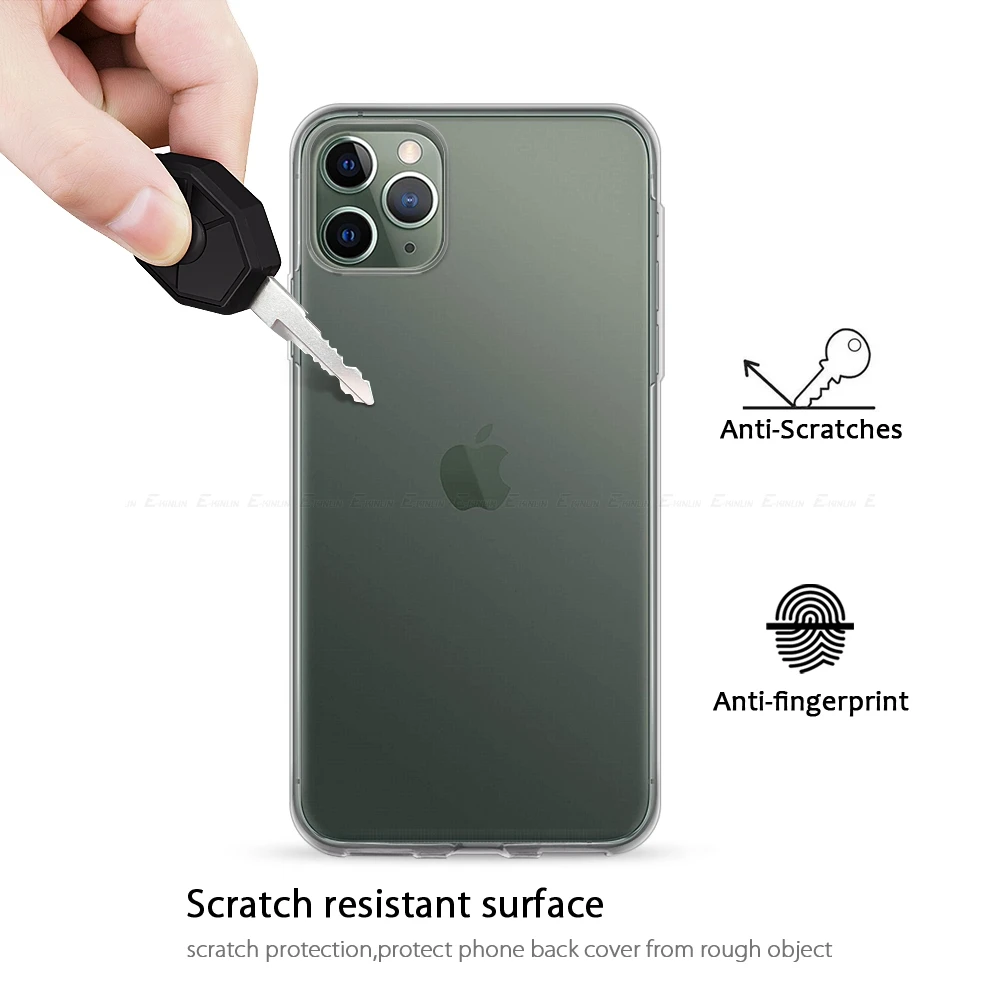 Мягкая силиконовая задняя крышка с прозрачными кристаллами для iPhone X XR XS 12 11 Pro Max