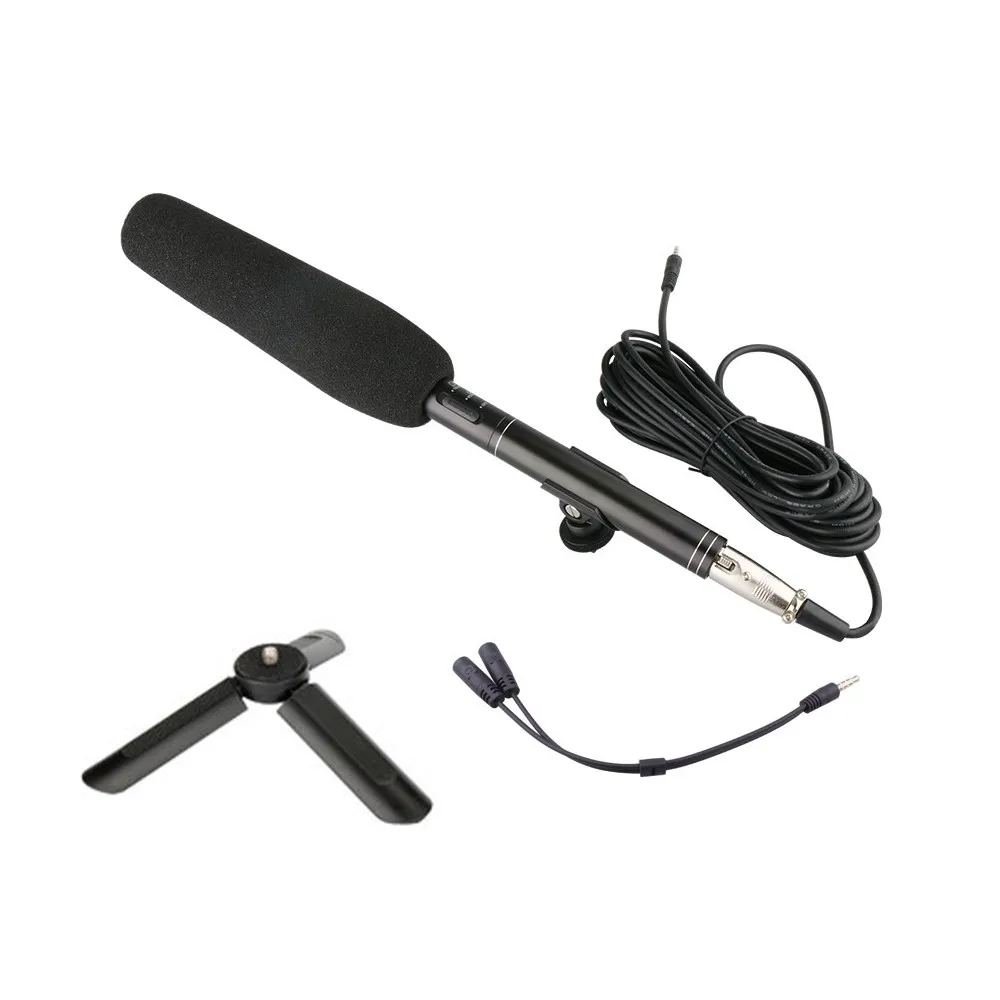 Kit 1 Ulanzi Arimic Профессиональный дробовик интервью микрофон направленный конденсаторный микрофон для DSLR DV видеокамеры микрофон - Цвет: Kit 1