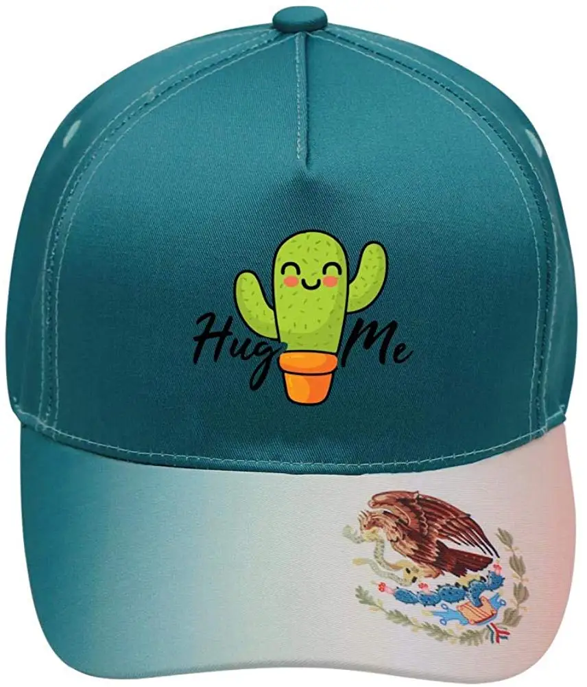 Унисекс кактус Hug Me бейсболки хлопковая ткань регулируемые мексиканские элементы на открытом воздухе шапки зеленый