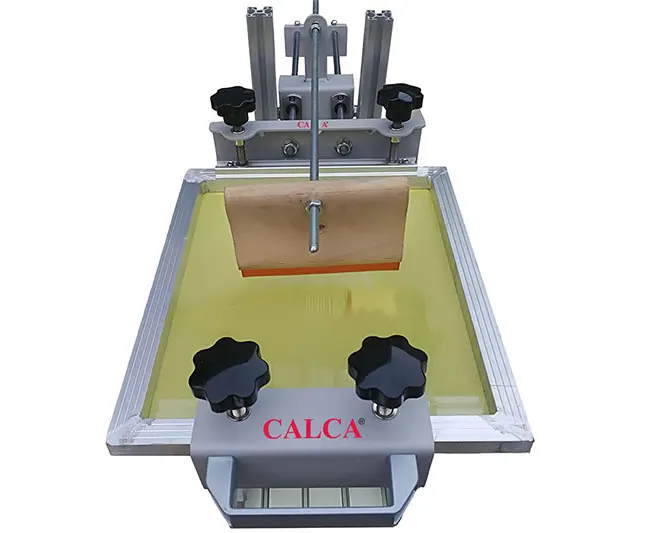 Calca Manual Cylinder Screen Printing Press, for Pen / Cup / Mug / Bottle (with 10in Squeegee)