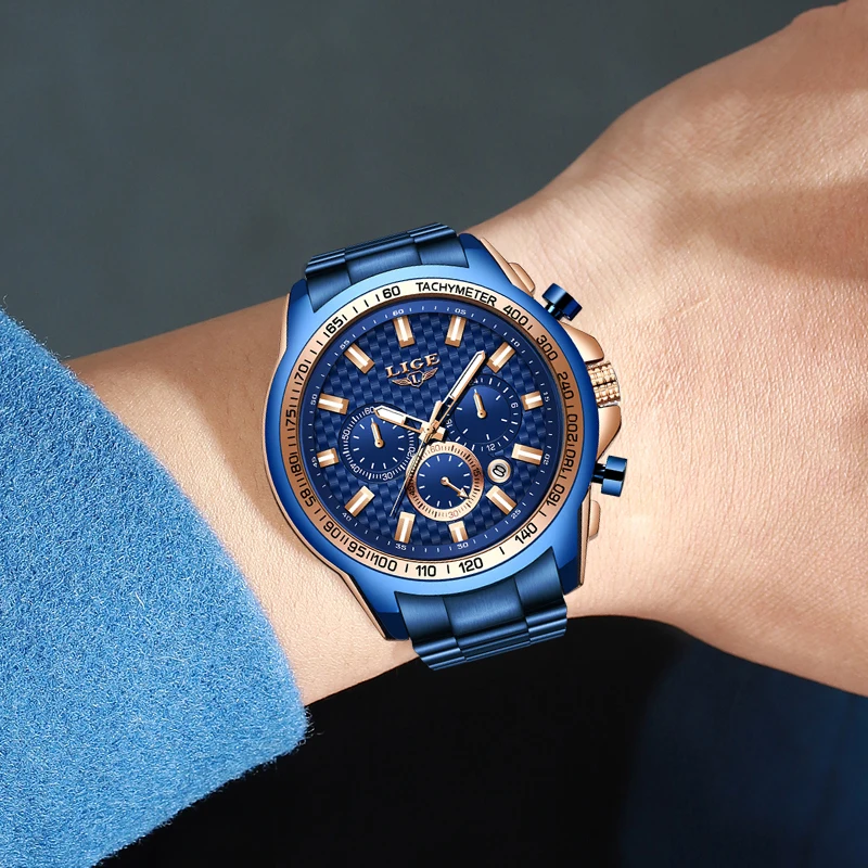 Relojes, часы для мужчин, LIGE, модные спортивные кварцевые часы, мужские часы, Топ бренд, Роскошные, бизнес, водонепроницаемые часы, Relogio Masculino