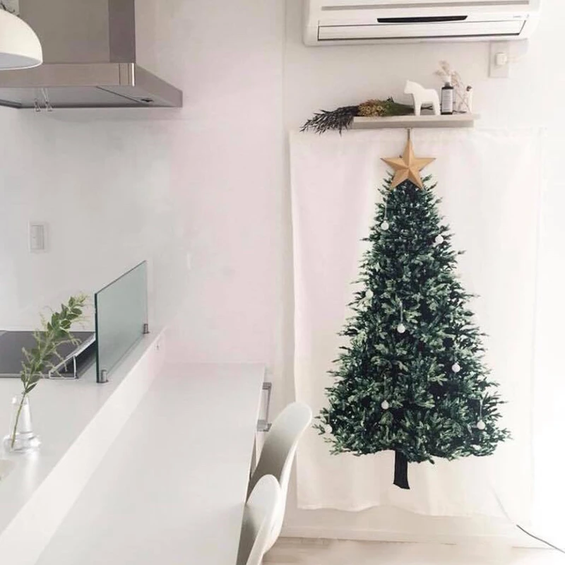 Navidad Arboles De Decoracion De La Pared Tapiz Naturaleza Hippie